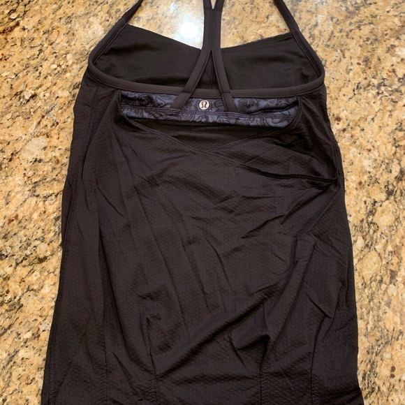 Lululemon C.Y.B Tank top Black Paisley Inkwell 4 - Picture 5 of 9